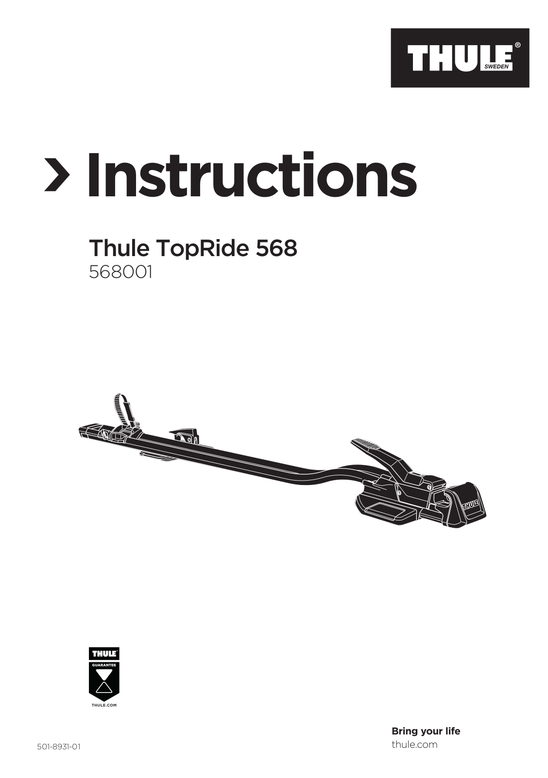 Thule TopRide User guide - ManualMachine.com