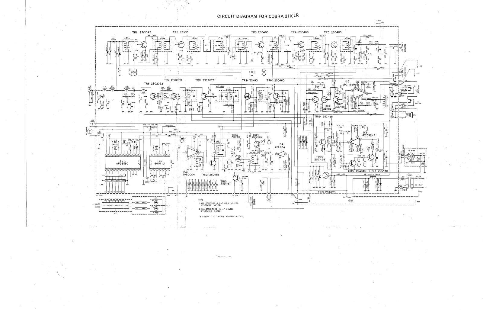 Cobra 21XLR User Manual