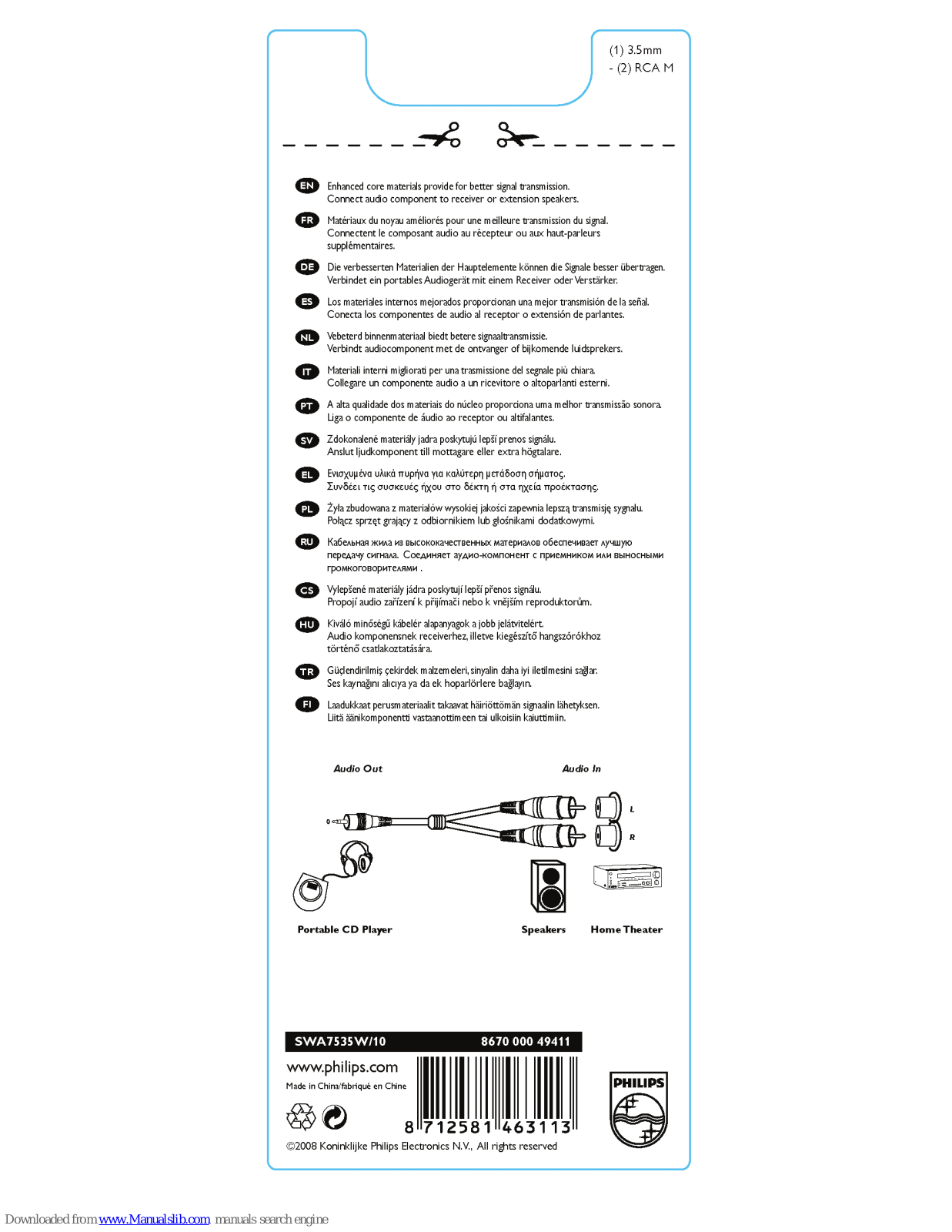 Philips SWA7535W/10 Information