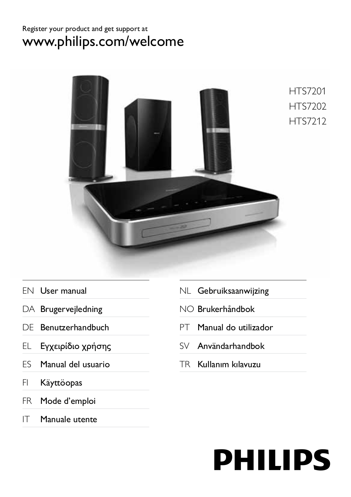 PHILIPS HTS7202, HTS7212, HTS7201 User Manual