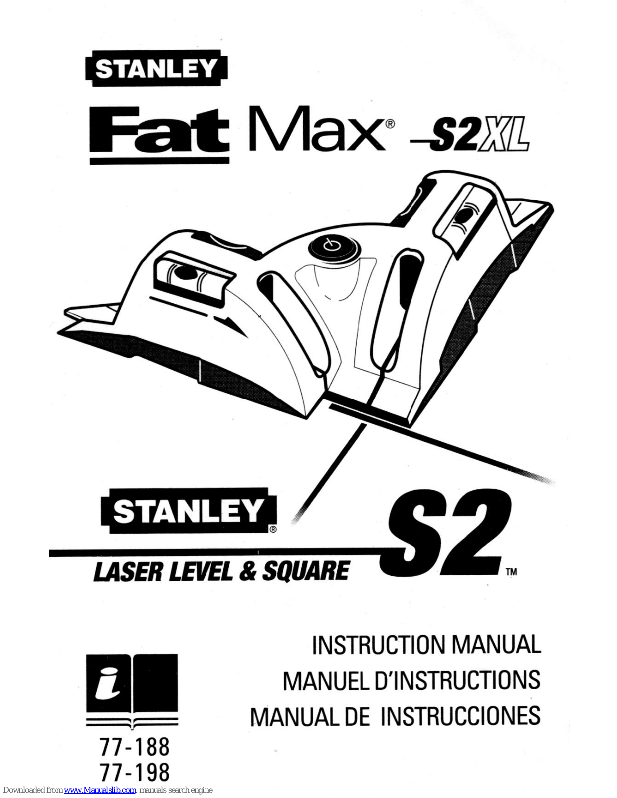 Stanley Fat Max S2XL, S2 Instruction Manual