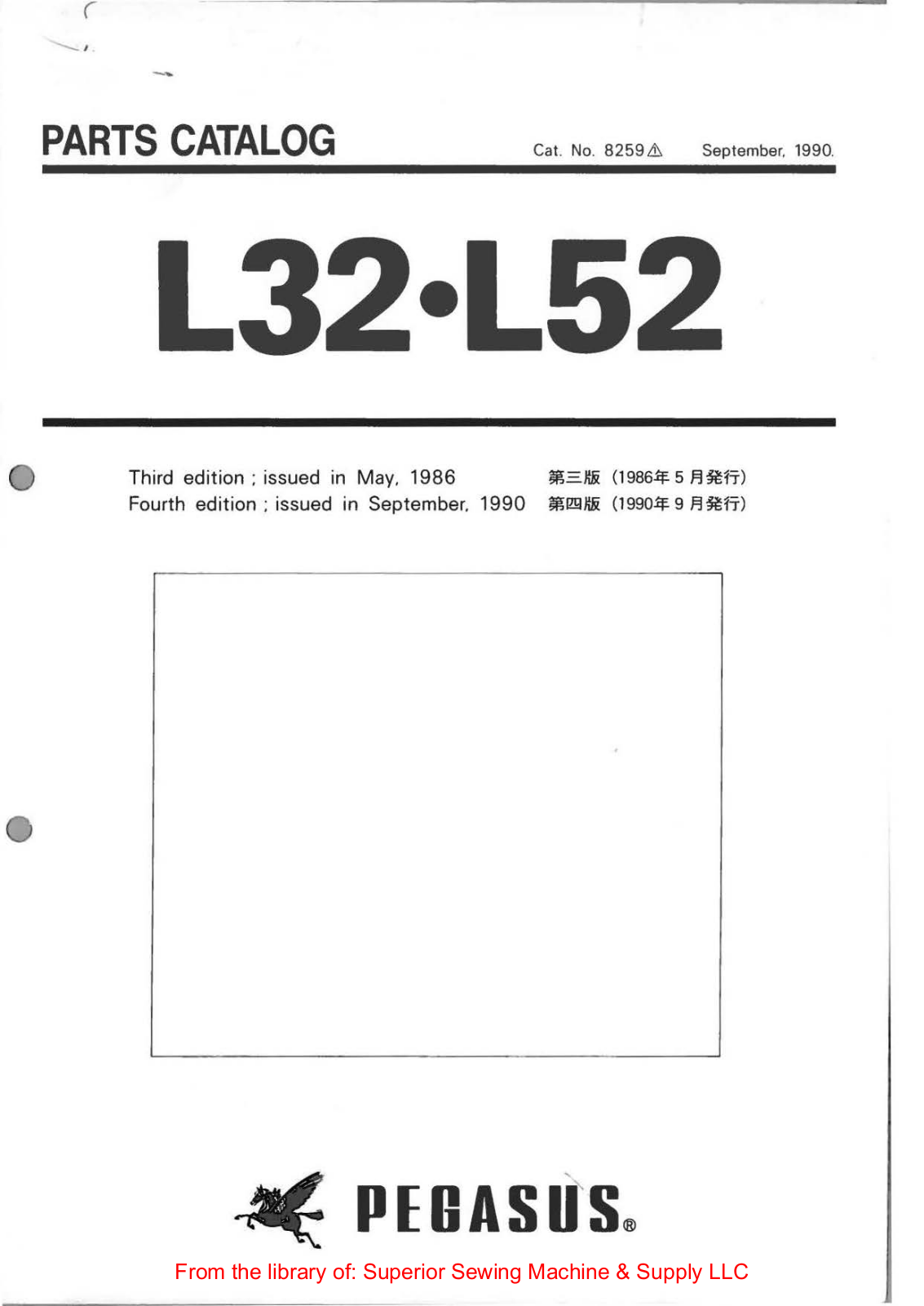 Pegasus L32, L52 Manual