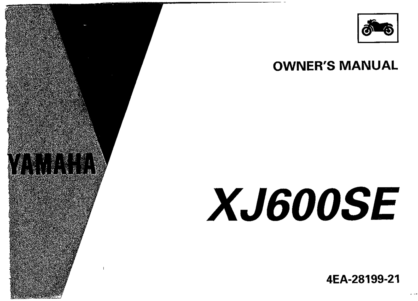 Yamaha XJ600S E 1994 Owner's manual