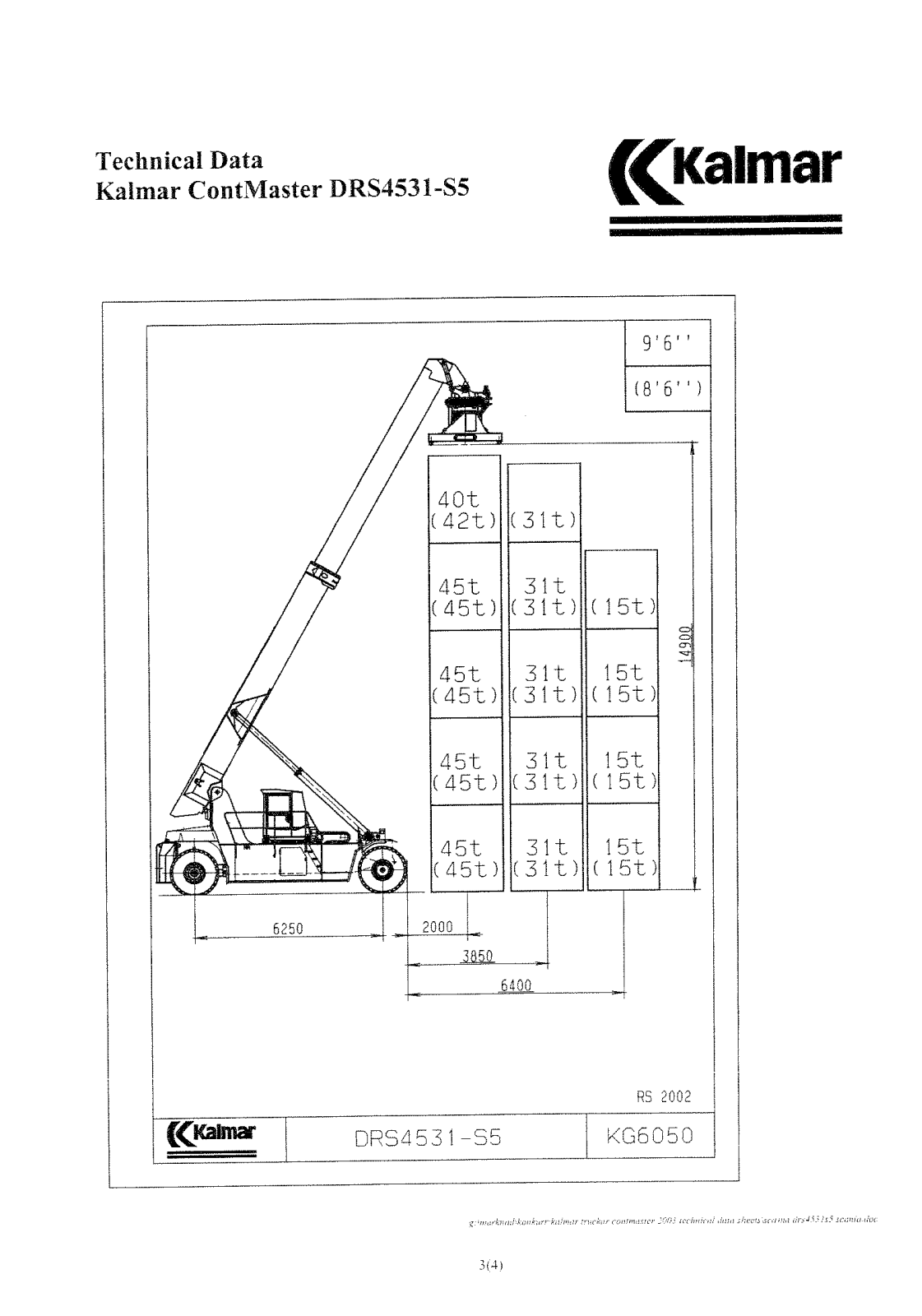 KALMAR DRS4531-S5 Technical