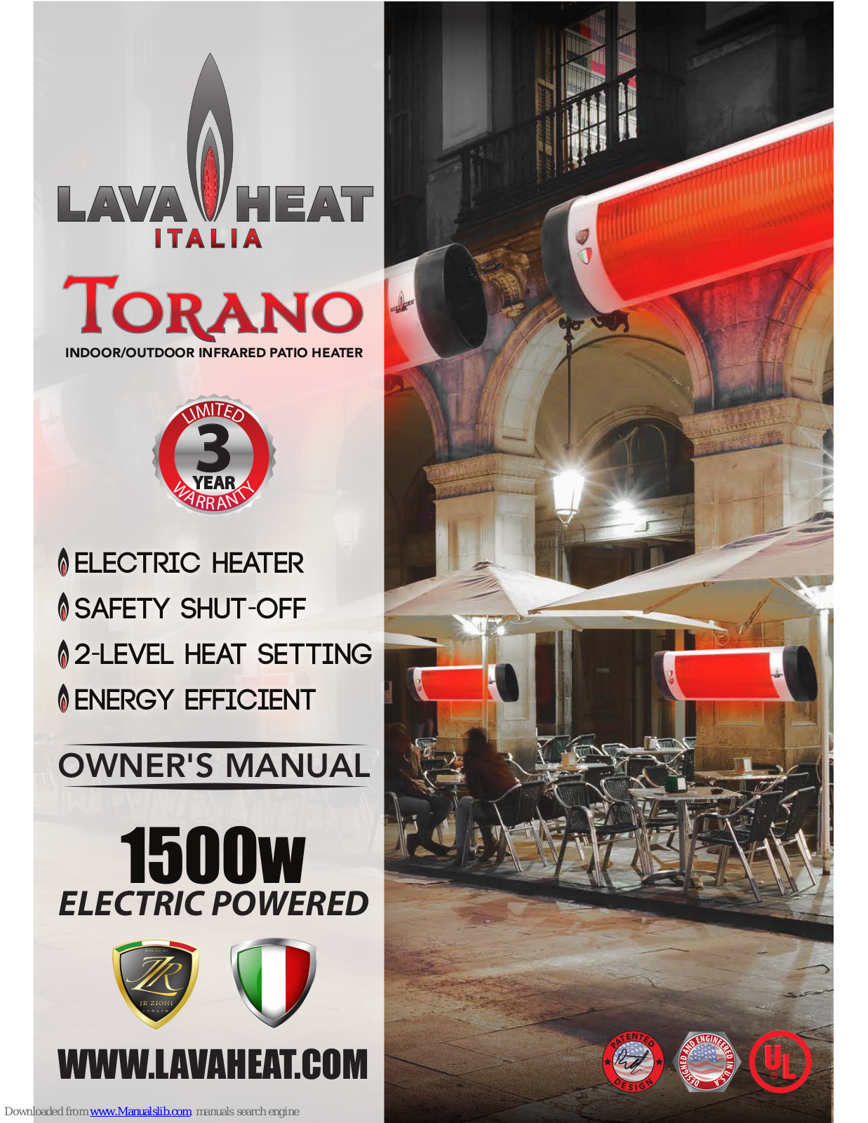 Lava Heat Torano Owner's Manual