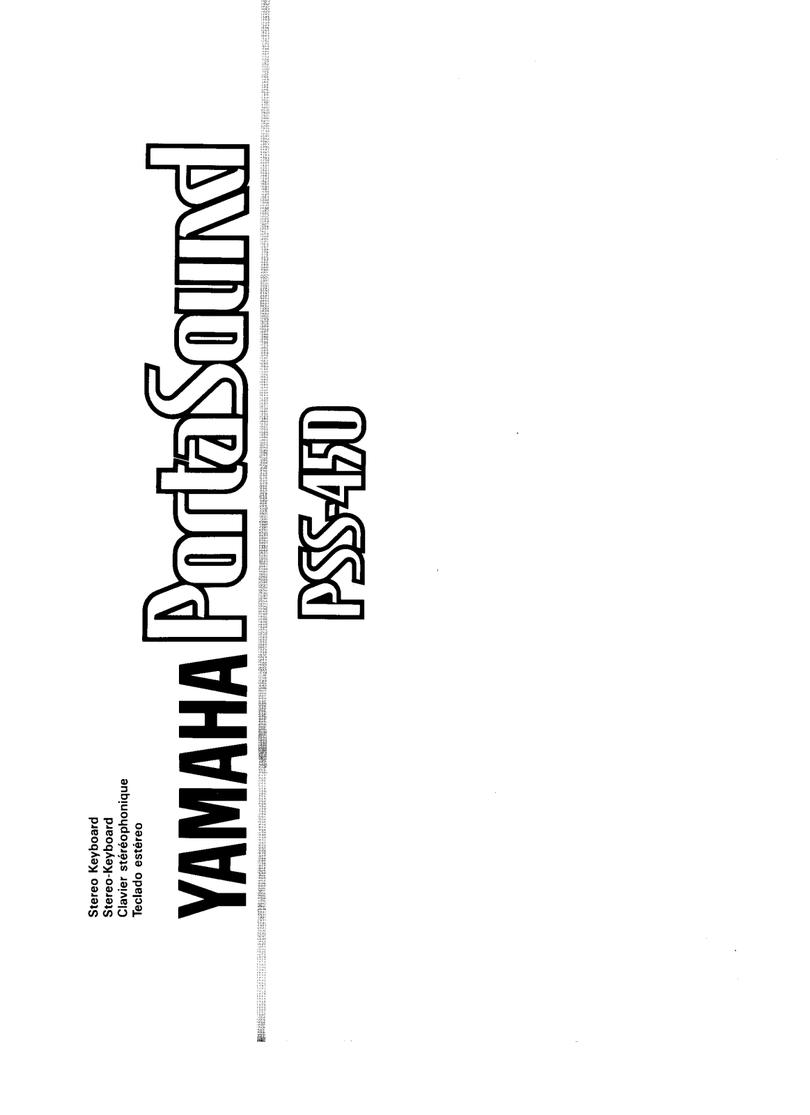 Yamaha Audio PSS-450 User Manual