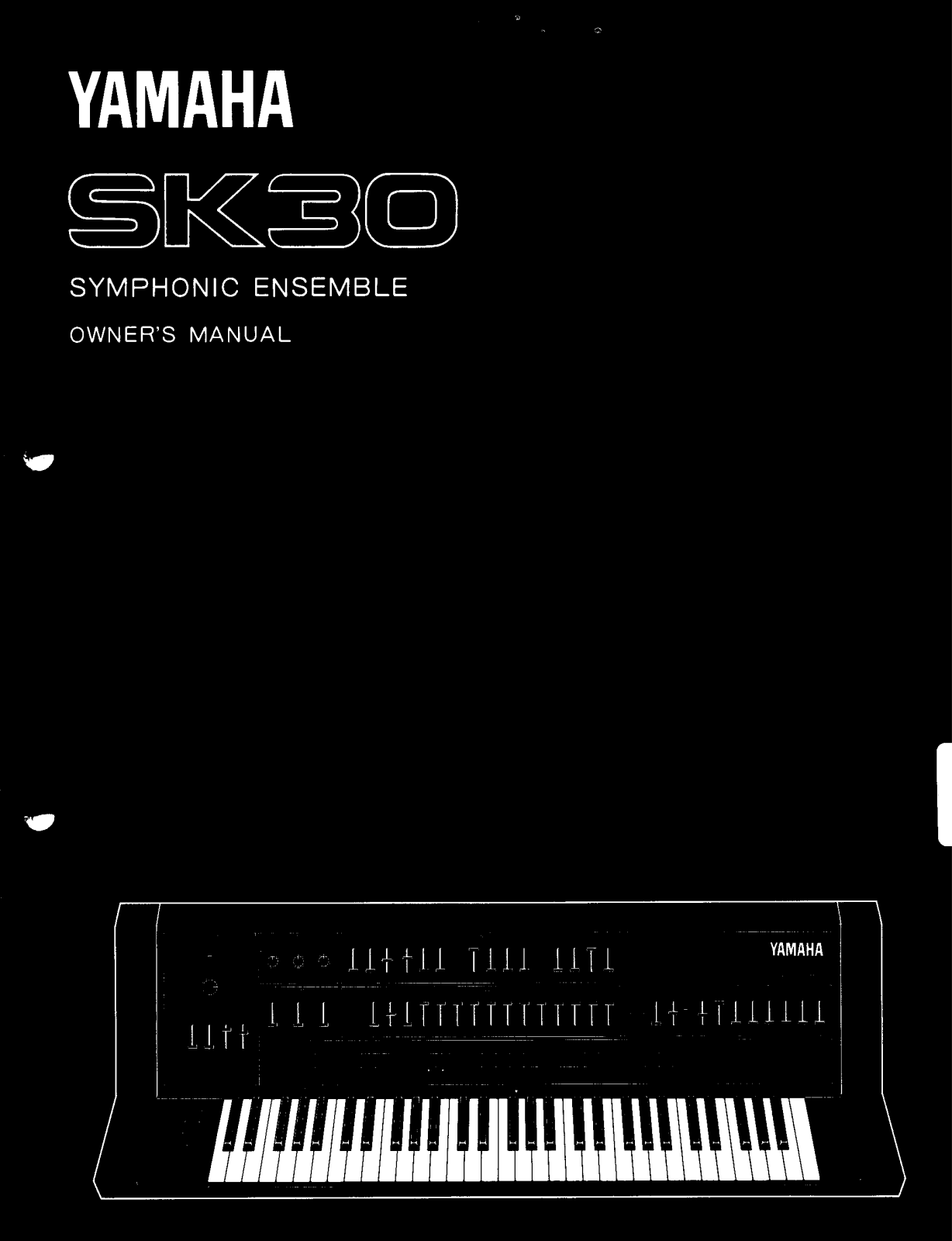 Yamaha SK30E User Manual