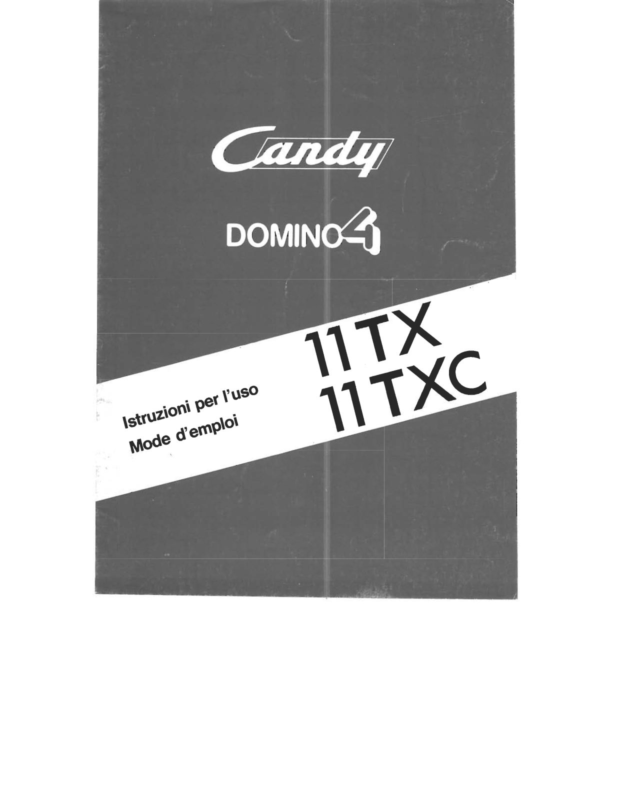Candy 11TCX, 11TX User Manual