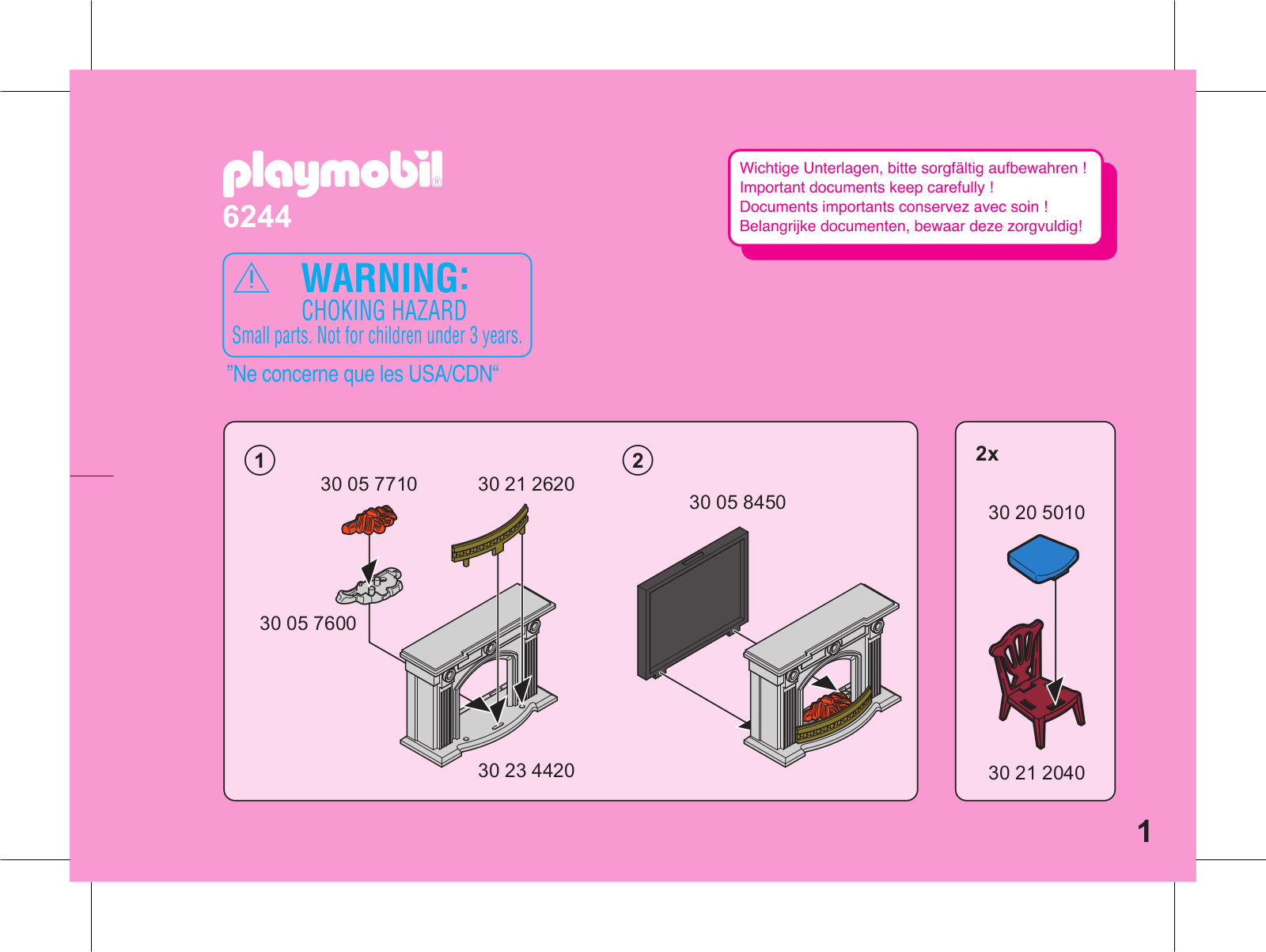 Playmobil 6244 Instructions