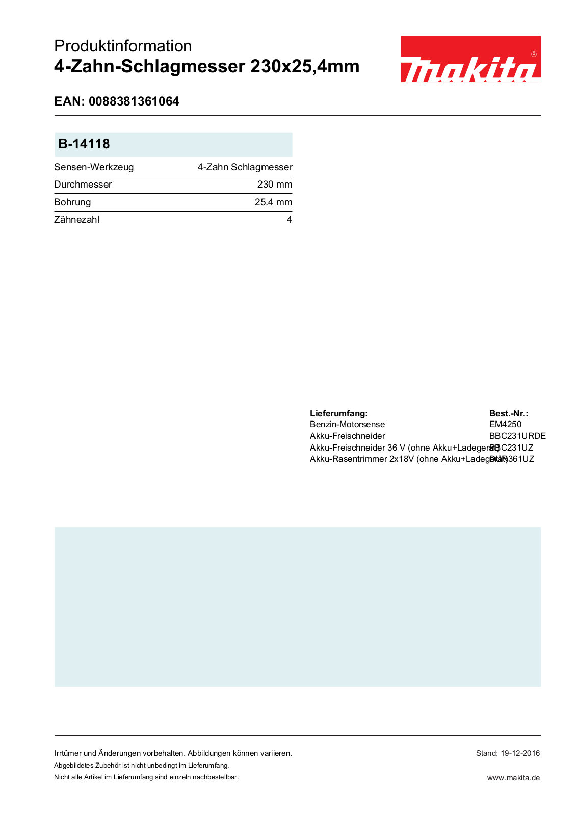 Makita B-14118 Service Manual