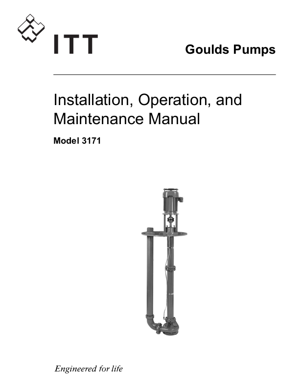 Goulds Pumps 3171 User Manual