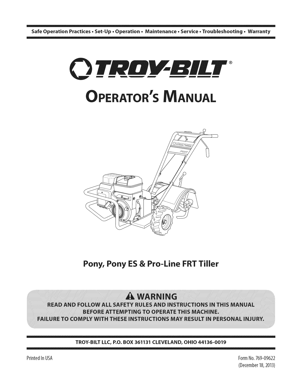 Troybilt 21A-662G766 Owner’s Manual