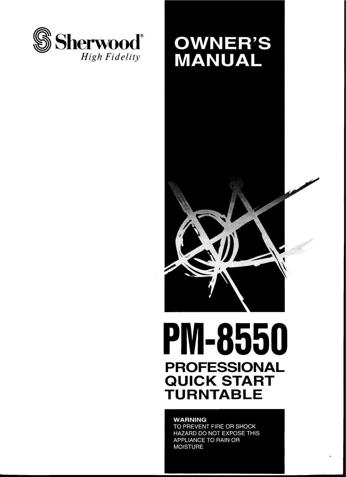 Sherwood PM-8550 Owners Manual