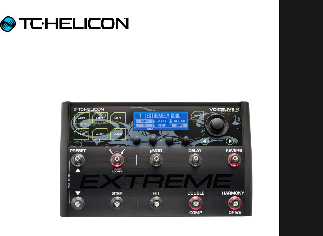 Tc-helicon VL3X User Manual