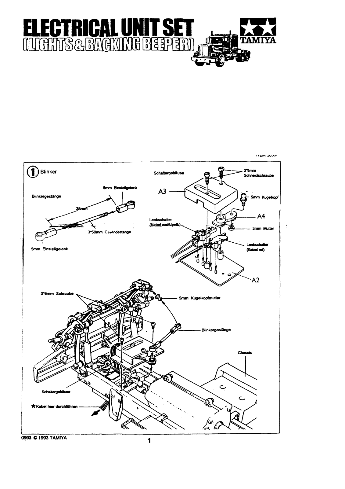 Tamiya 56501 User guide