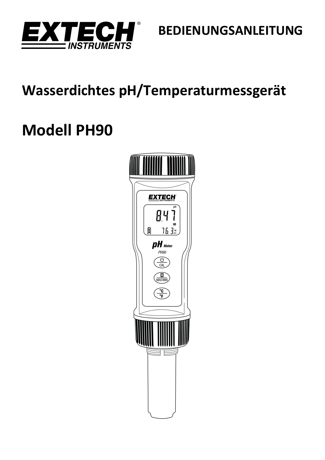 Extech PH90 User guide