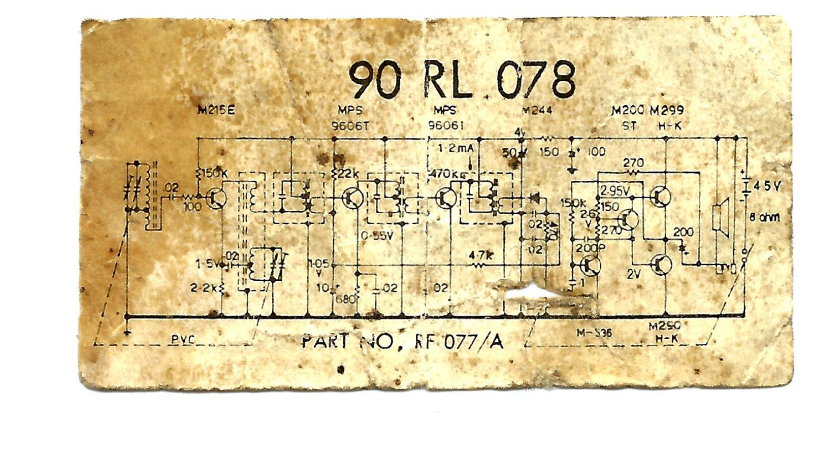 Philips 90RL078 Schematic