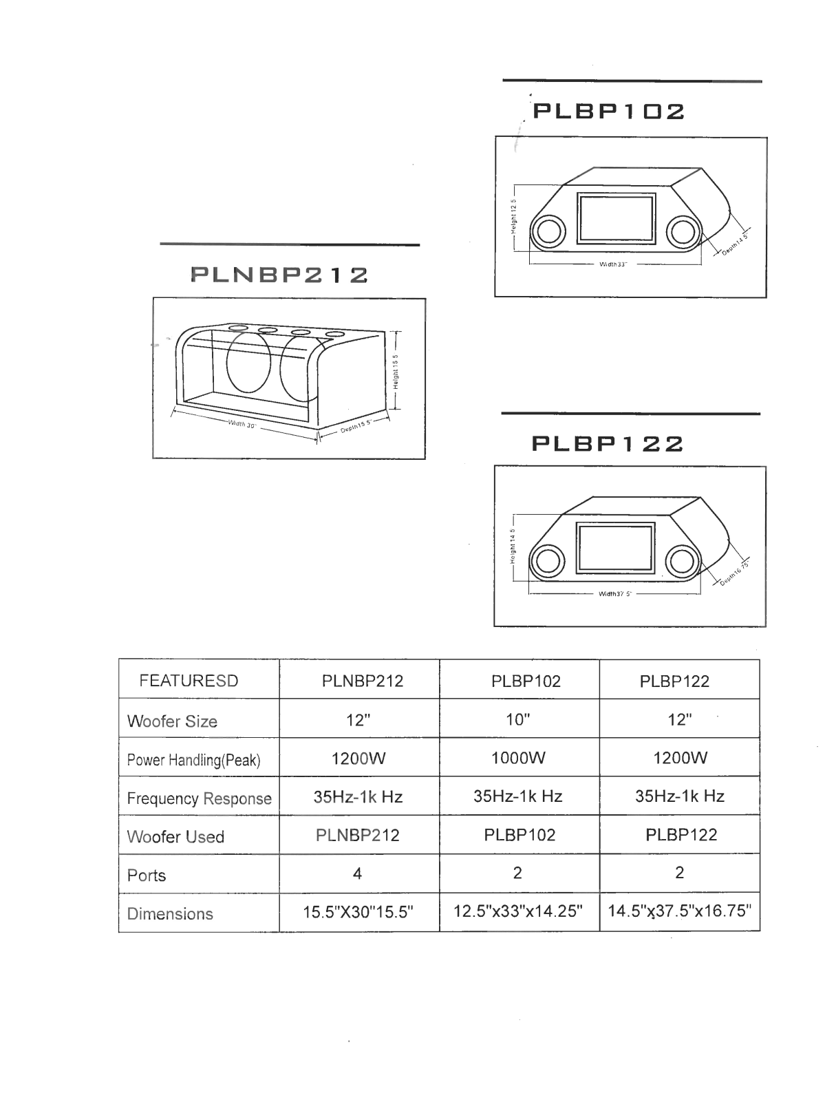 Pyle PLNBP-122 Owners manual