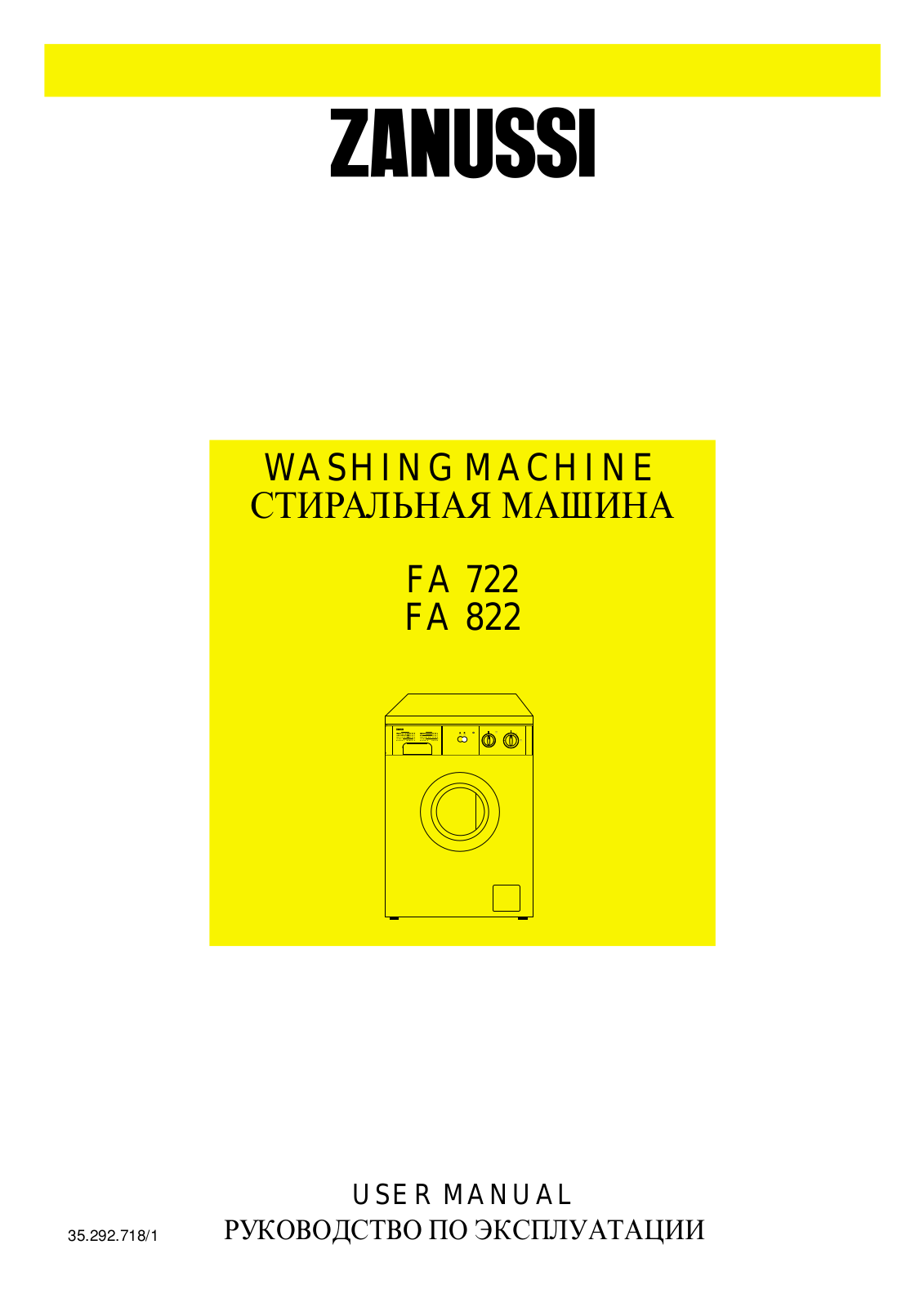 Zanussi FA 722 User Manual