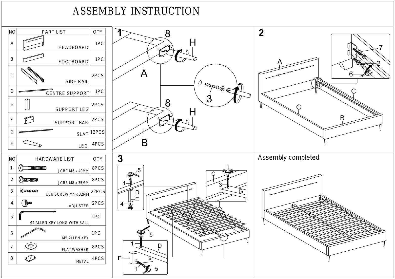 Modway FOW2512 Assembly Instruction - ManualMachine.com