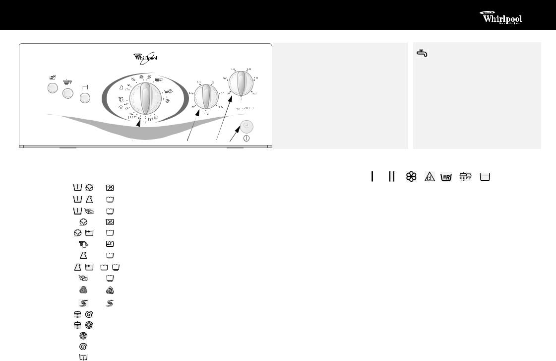 Whirlpool AWT 5068/2 INSTRUCTION FOR USE