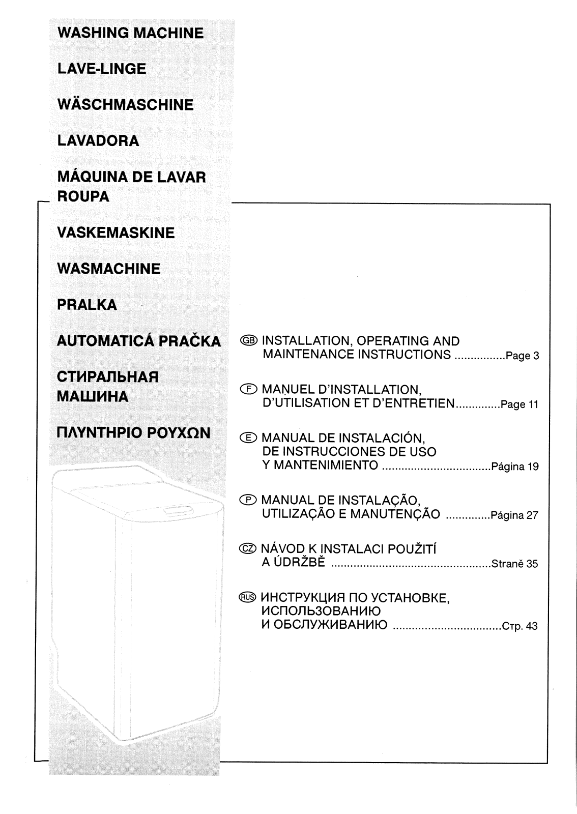 BRANDT WTC1161K User Manual