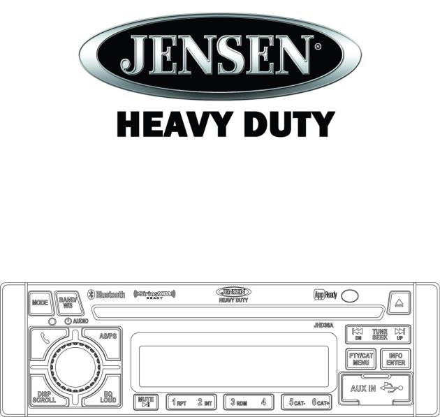 Jensen JHD36A User Manual