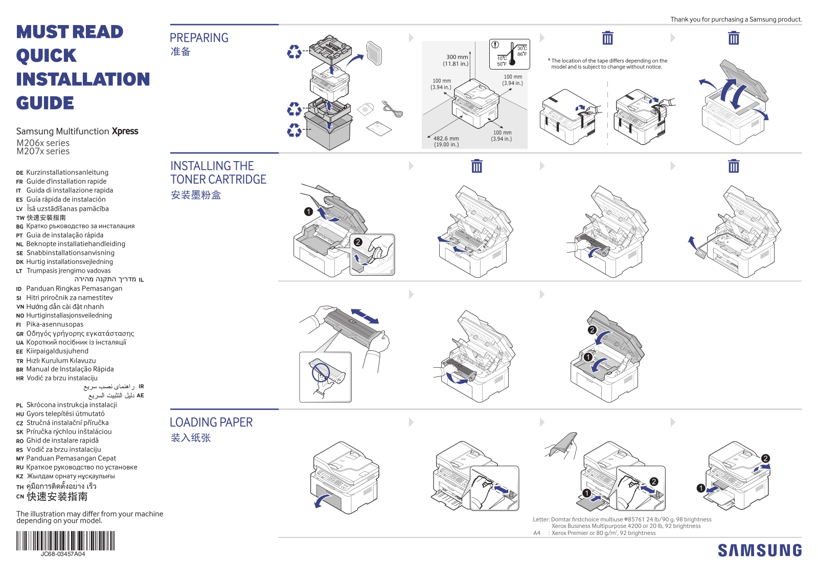 Samsung M207, M206 User Manual