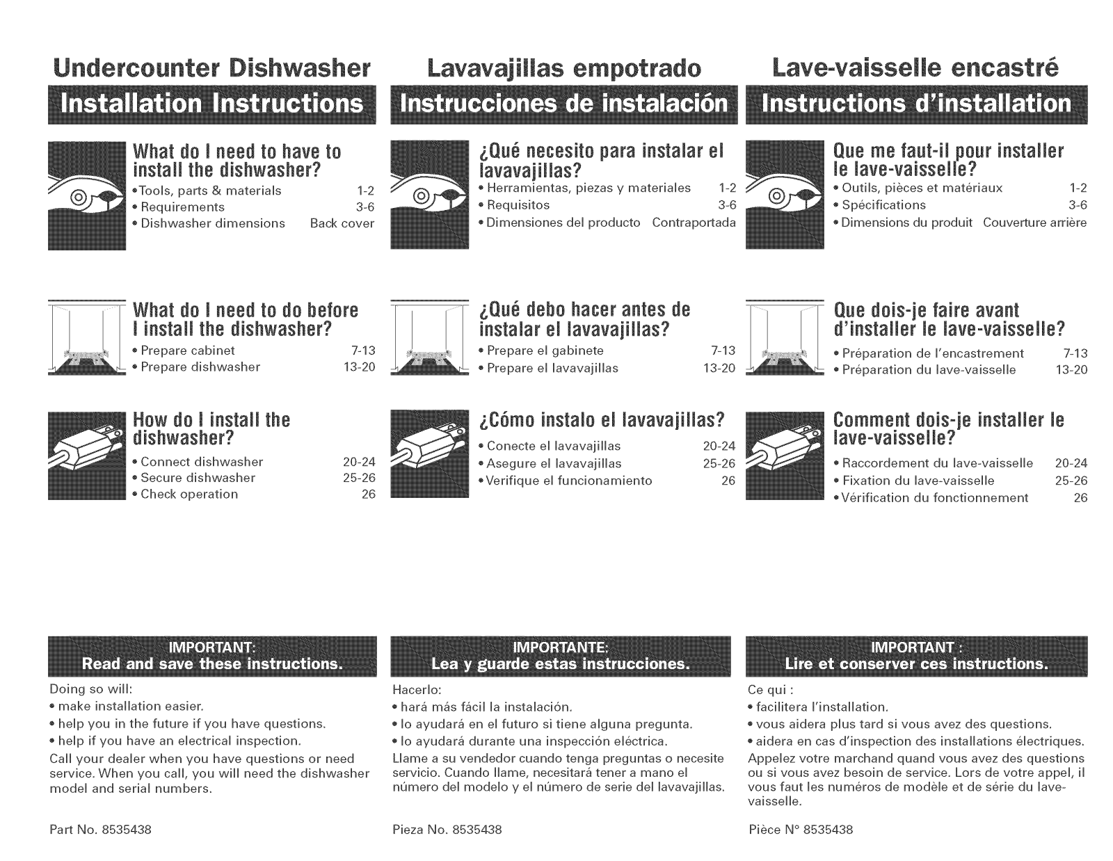 Whirlpool GU3200XTPS3, GU3200XTPS0, GU3200XTPQ3, GU3200XTPQ0, GU3200XTPB0 Installation Guide - ManualMachine.com