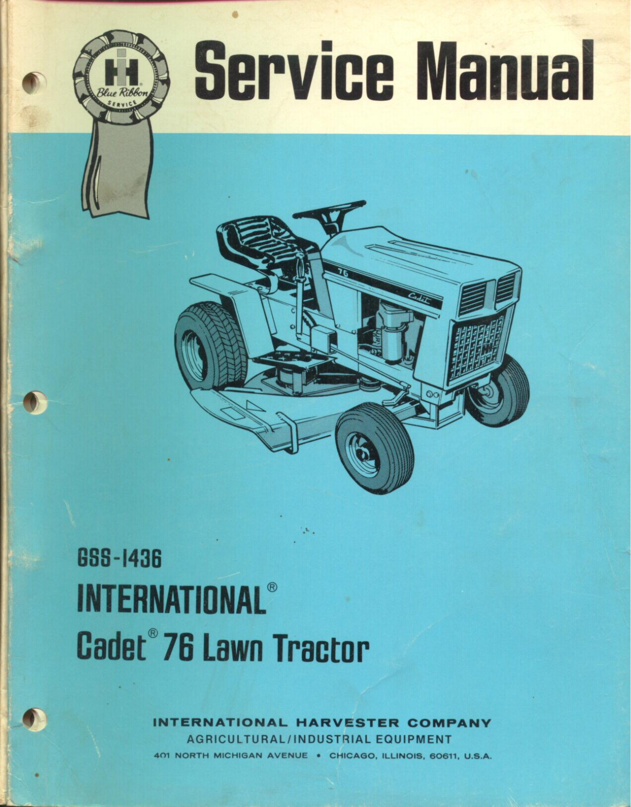 Cub Cadet Lawn Mower 76 User Manual