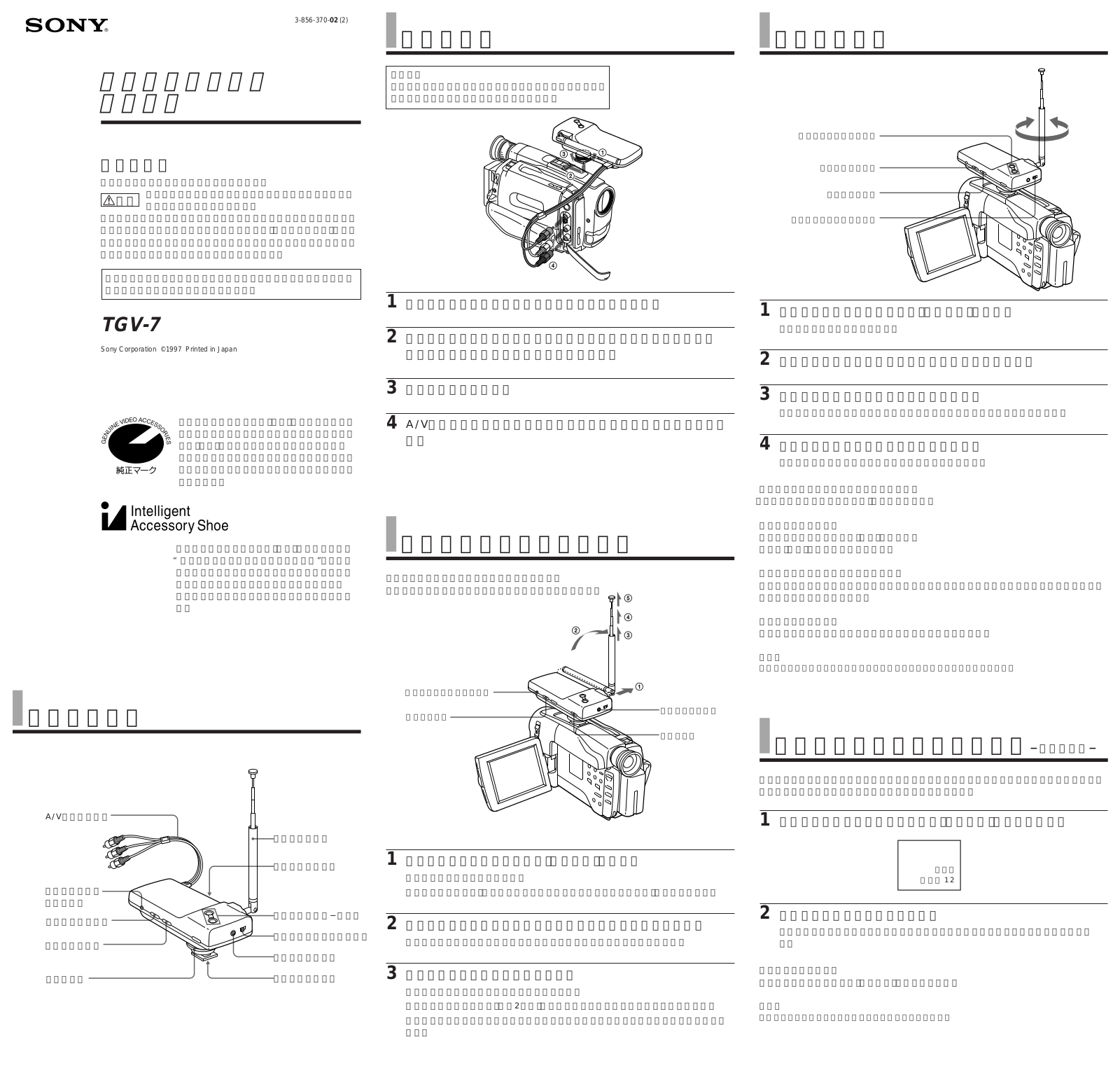 Sony TGV-7 User Manual