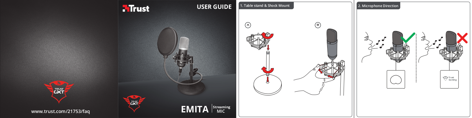 Trust Emita Studio USB Microfoon User manual