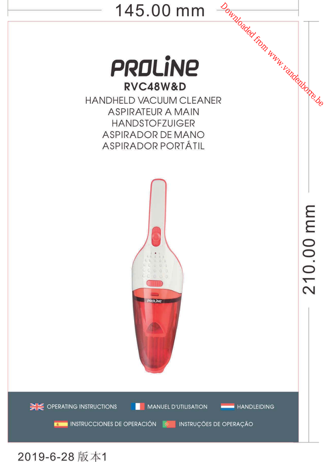 PROLINE RVC48W-D User Manual