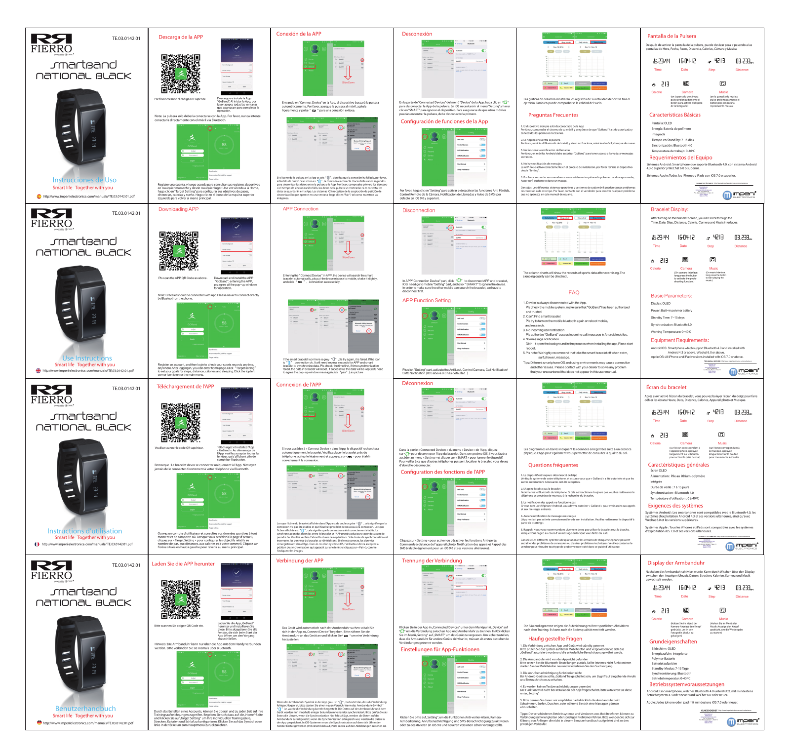 imperii electronics SmartBand National Black Instruction Manual