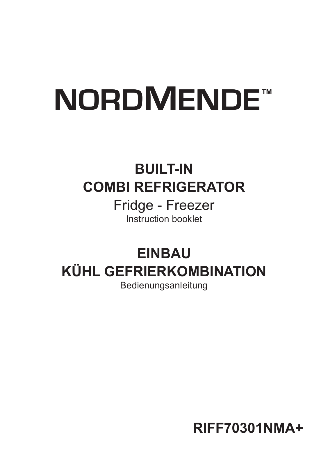 Nordmende RIFF70301NMA User Manual