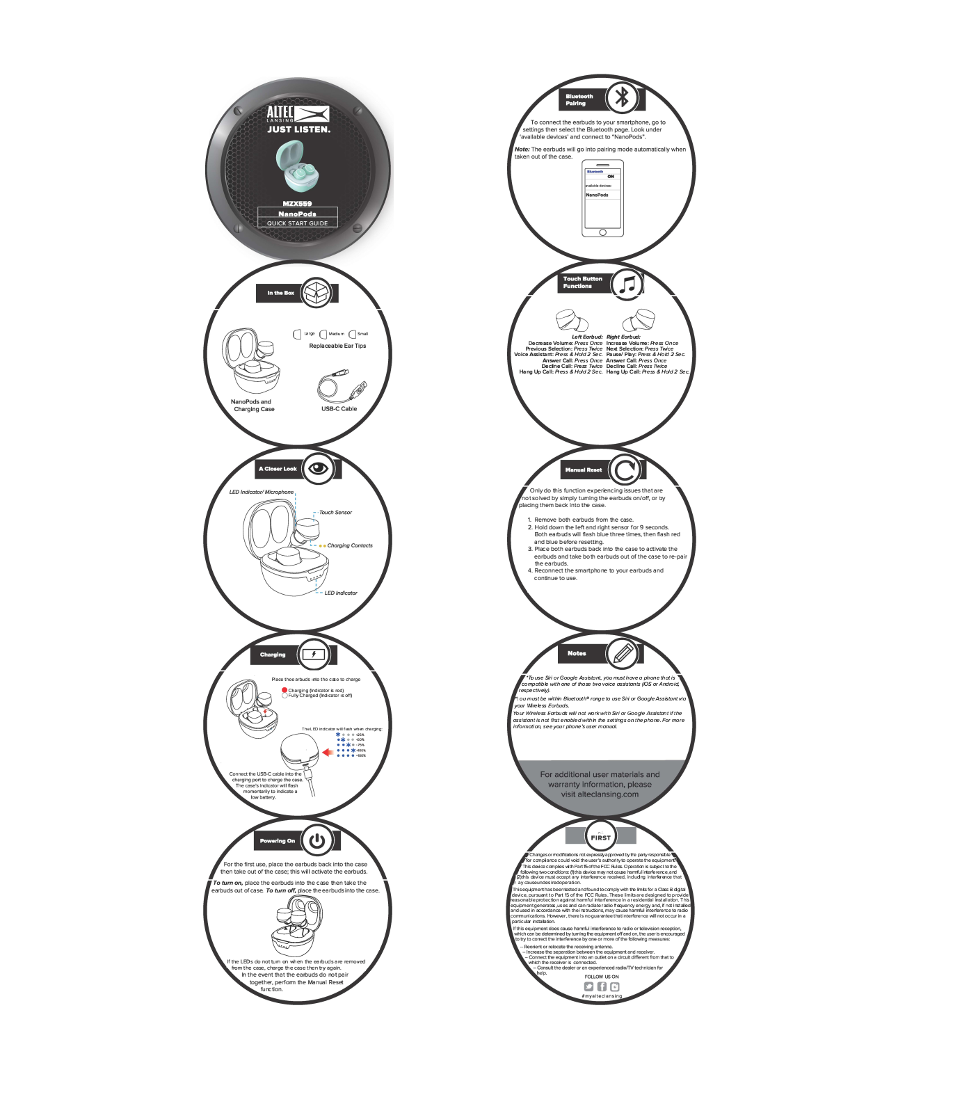 Altec MZX559 User Manual