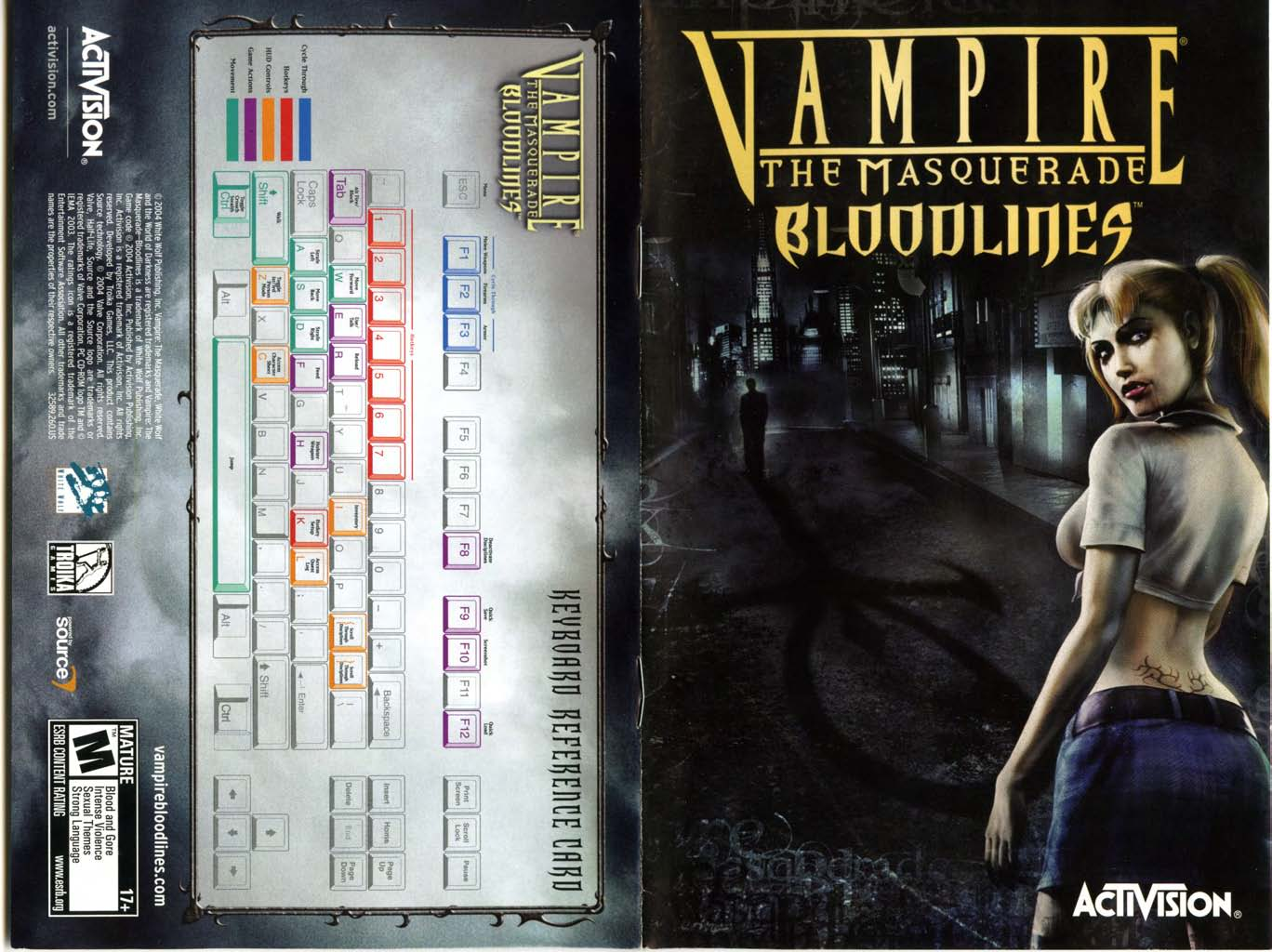 Games PC VAMPIRE-THE MASQUERADE-BLOODLINES User Manual
