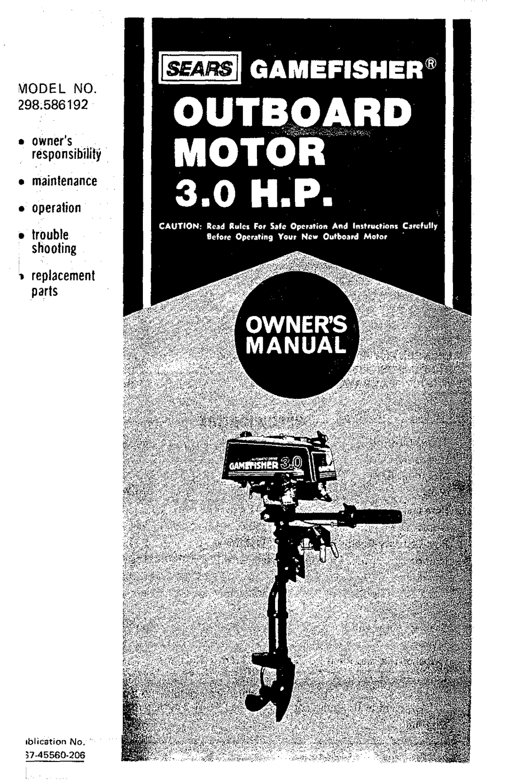 Craftsman 298586192 Owner’s Manual