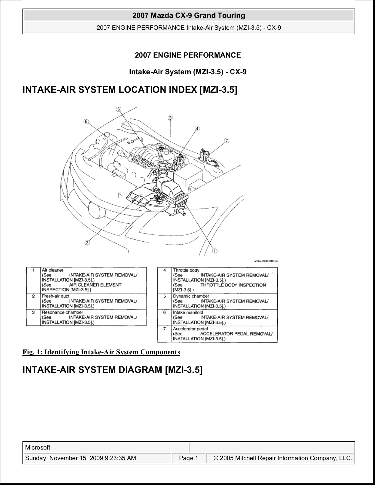 Mazda CX-9 2007 User Manual