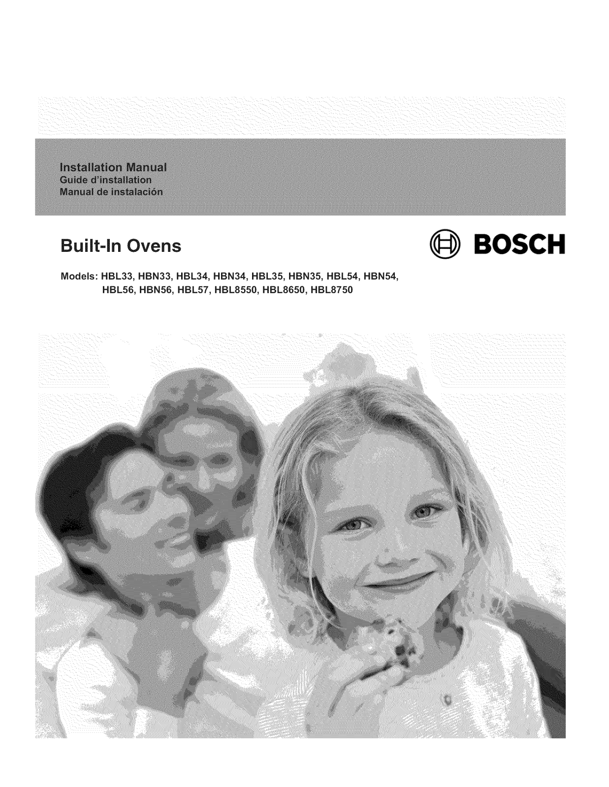 Bosch HBL5650UC/06, HBL5650UC/05, HBL5650UC/04, HBL5650UC/03, HBL5650UC/02 Installation Guide