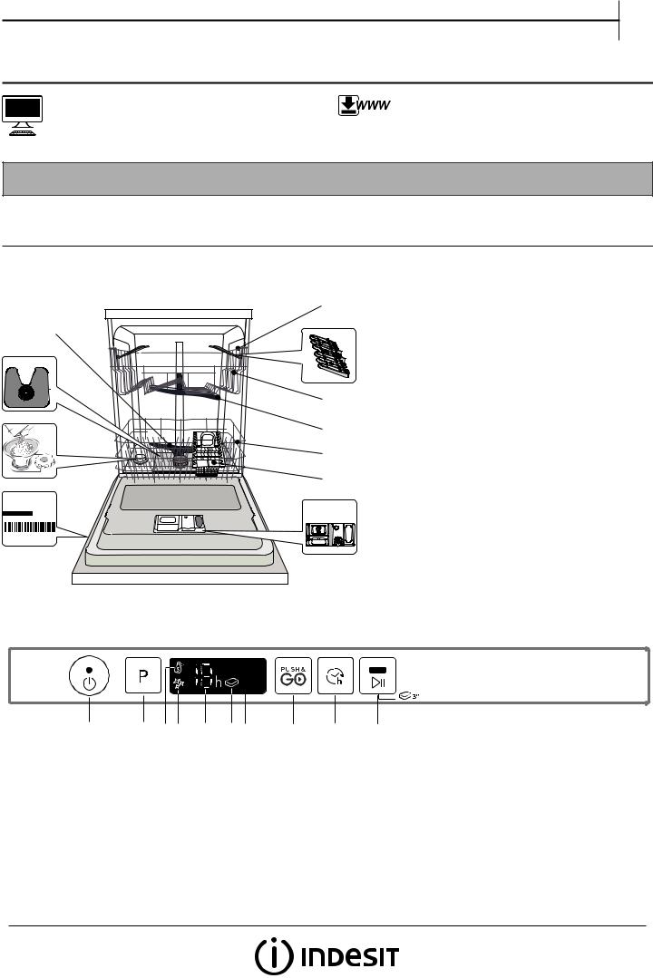 INDESIT DIC 3B+19 Daily Reference Guide