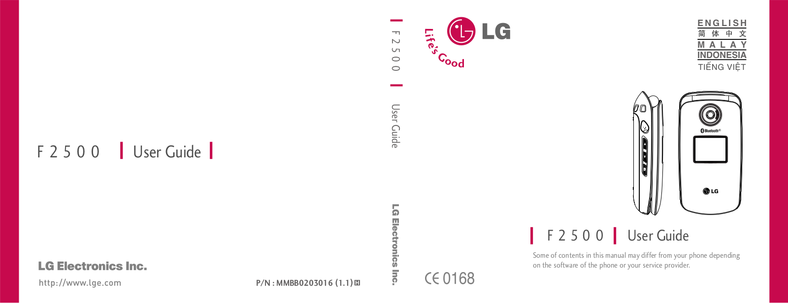 LG F2500 Owner’s Manual