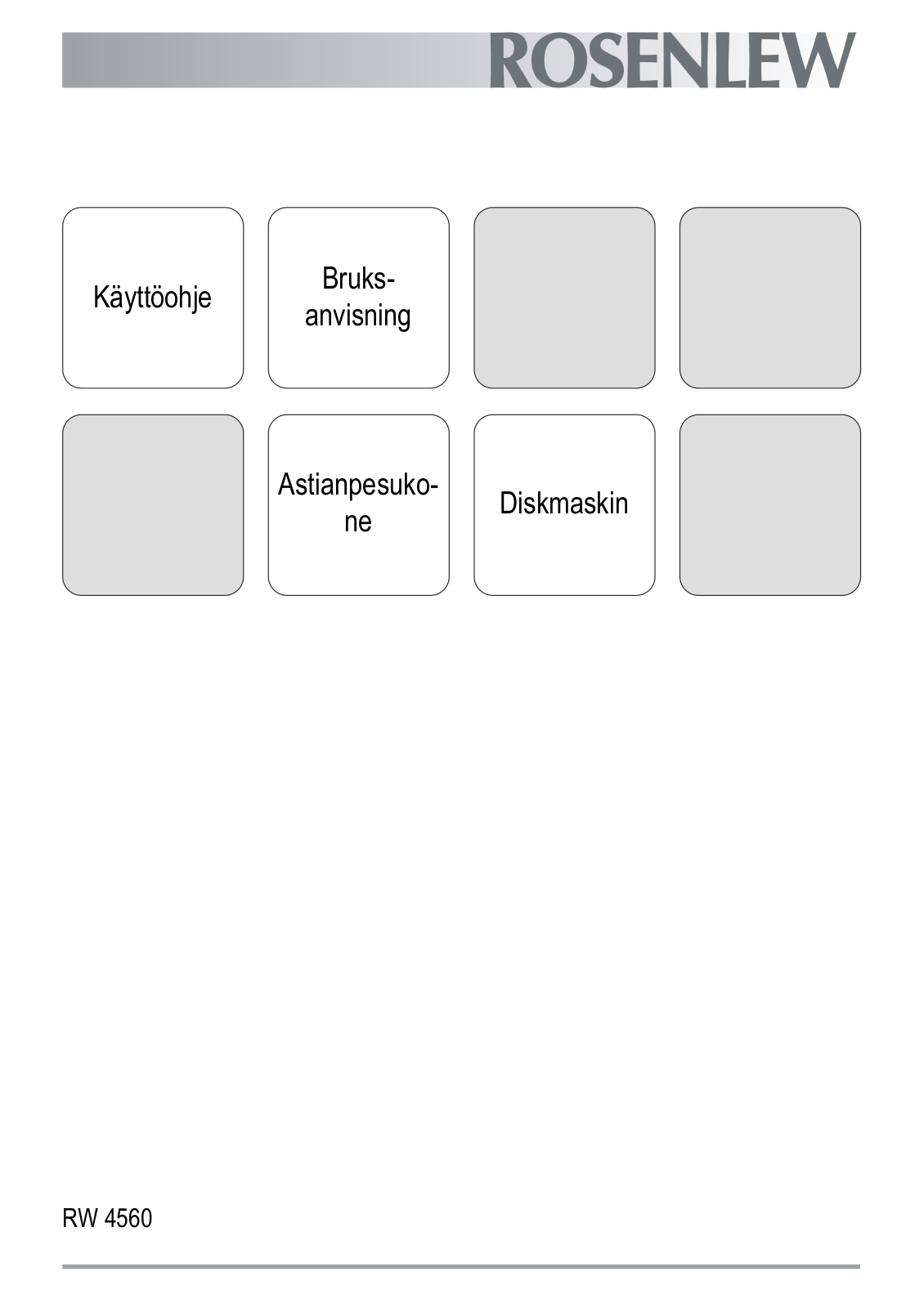 Rosenlew RW4560 User Manual