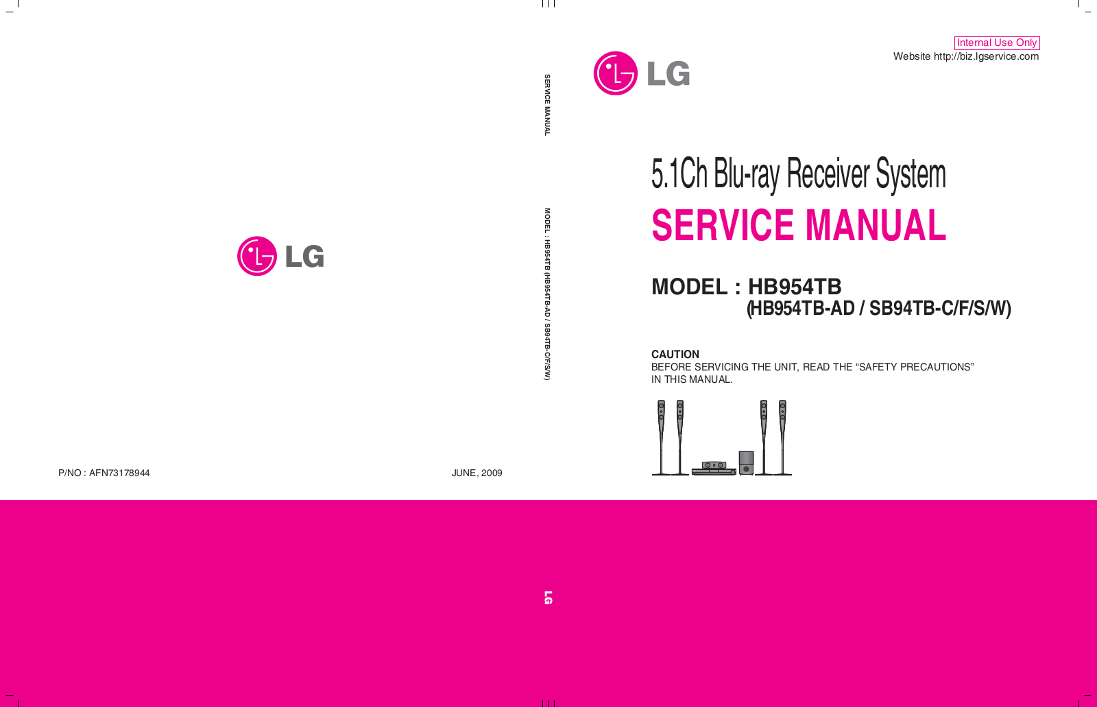 LG HB-954-TBAD Service manual