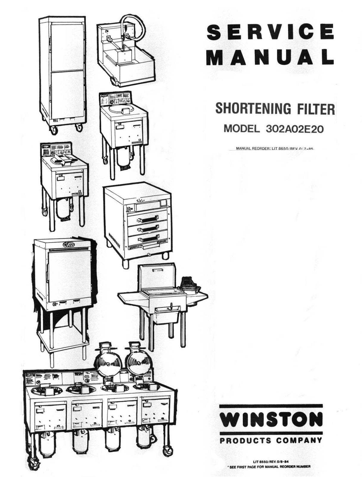 Winston 302A02E20 Service Manual