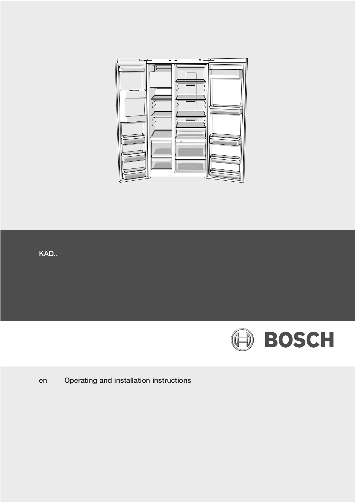 Bosch KAD62V40GB, KAD62V40 User Manual