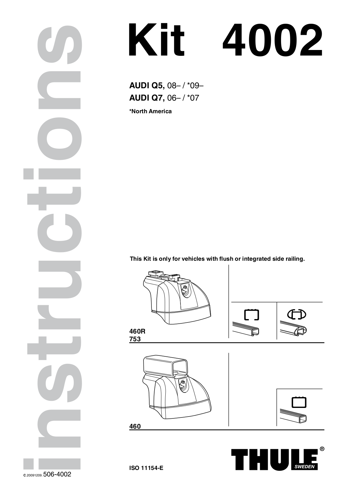 THULE 4002 User manual - ManualMachine.com