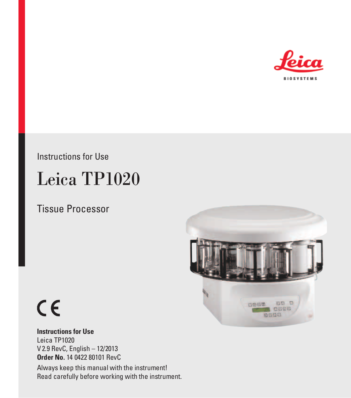 Leica TP1020 User Manual