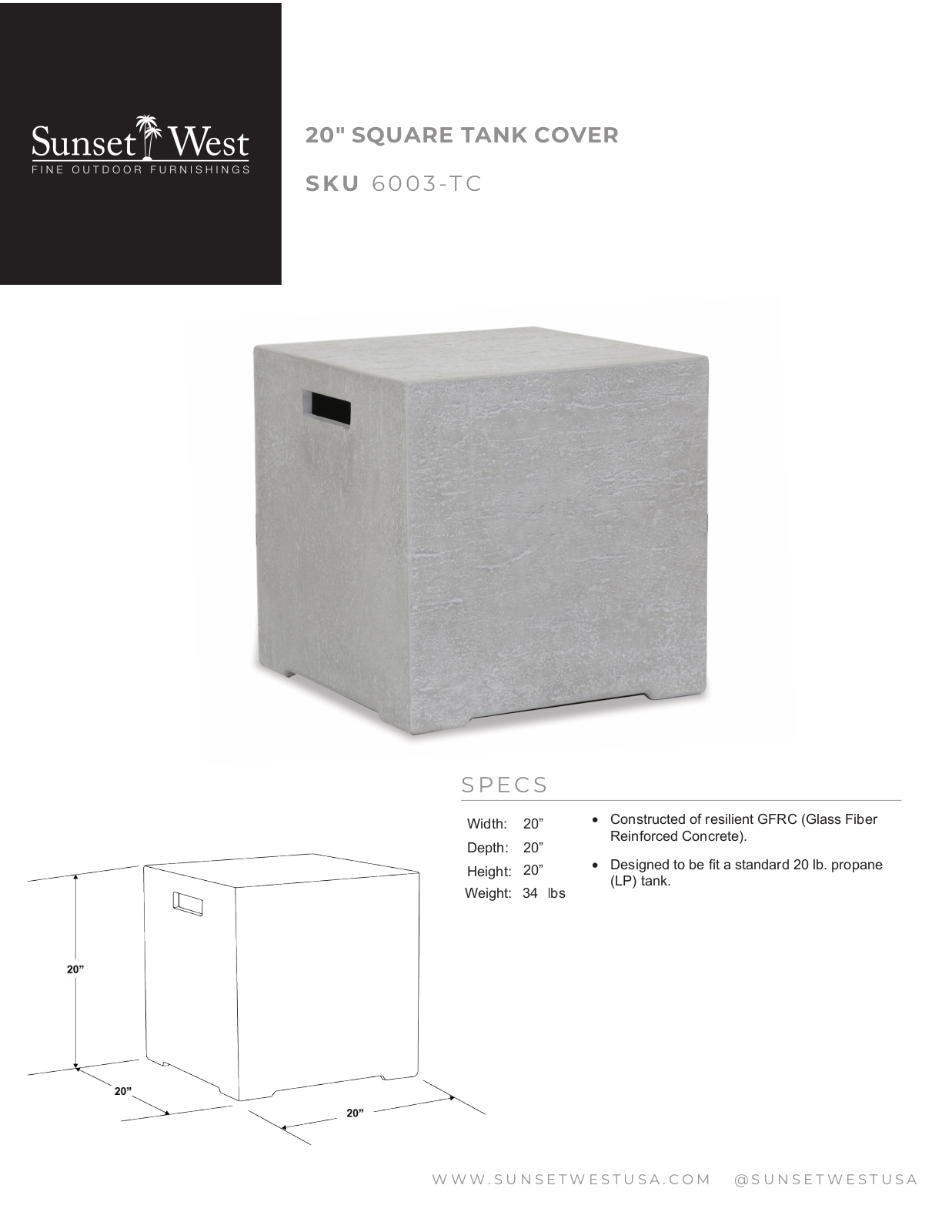 Sunset West XSW10085 Specifications - ManualMachine.com