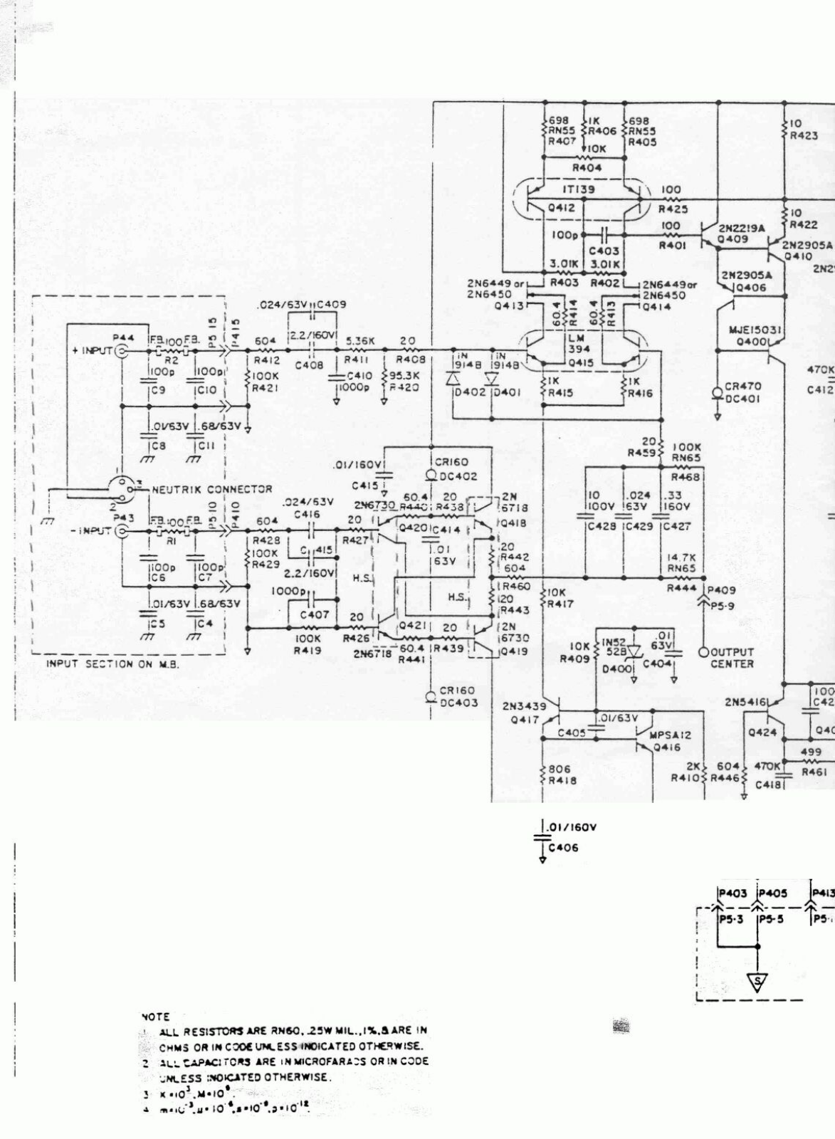 Mark Levinson No 20 Owners manual